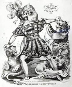 Van Amburgh le dompteur de bêtes, 1838 - J. Fairburn